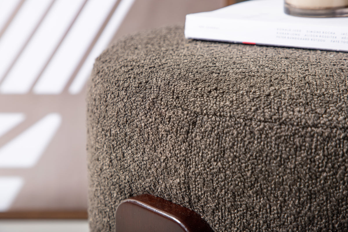 Coffey Pouf Hocker 50 x 50 Dunkelgrau