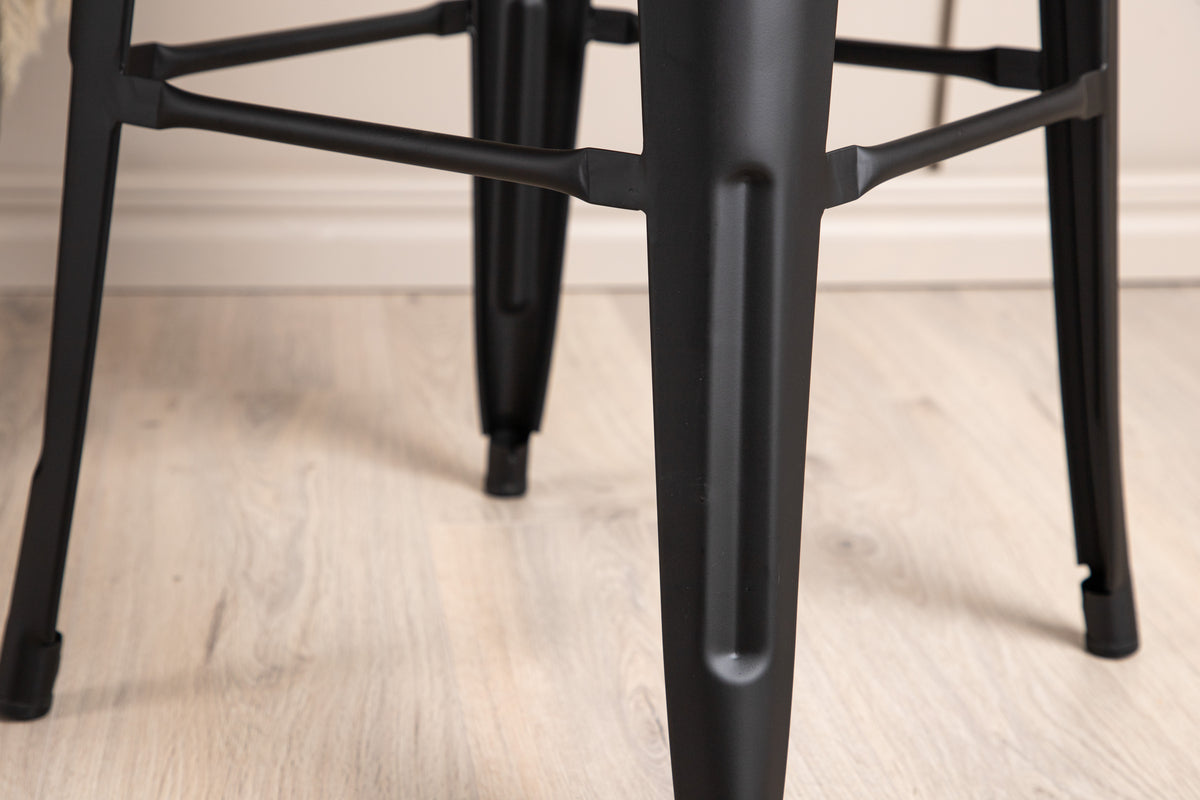 Tempe Barstuhl 4er-Pack Schwarz