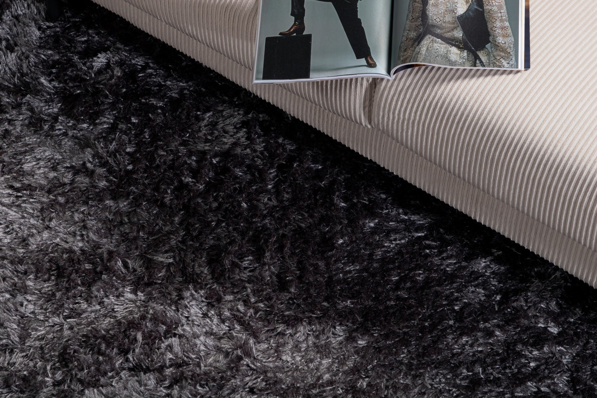 Natta Rechteckiger Teppich 230 x 160 Dunkelgrau