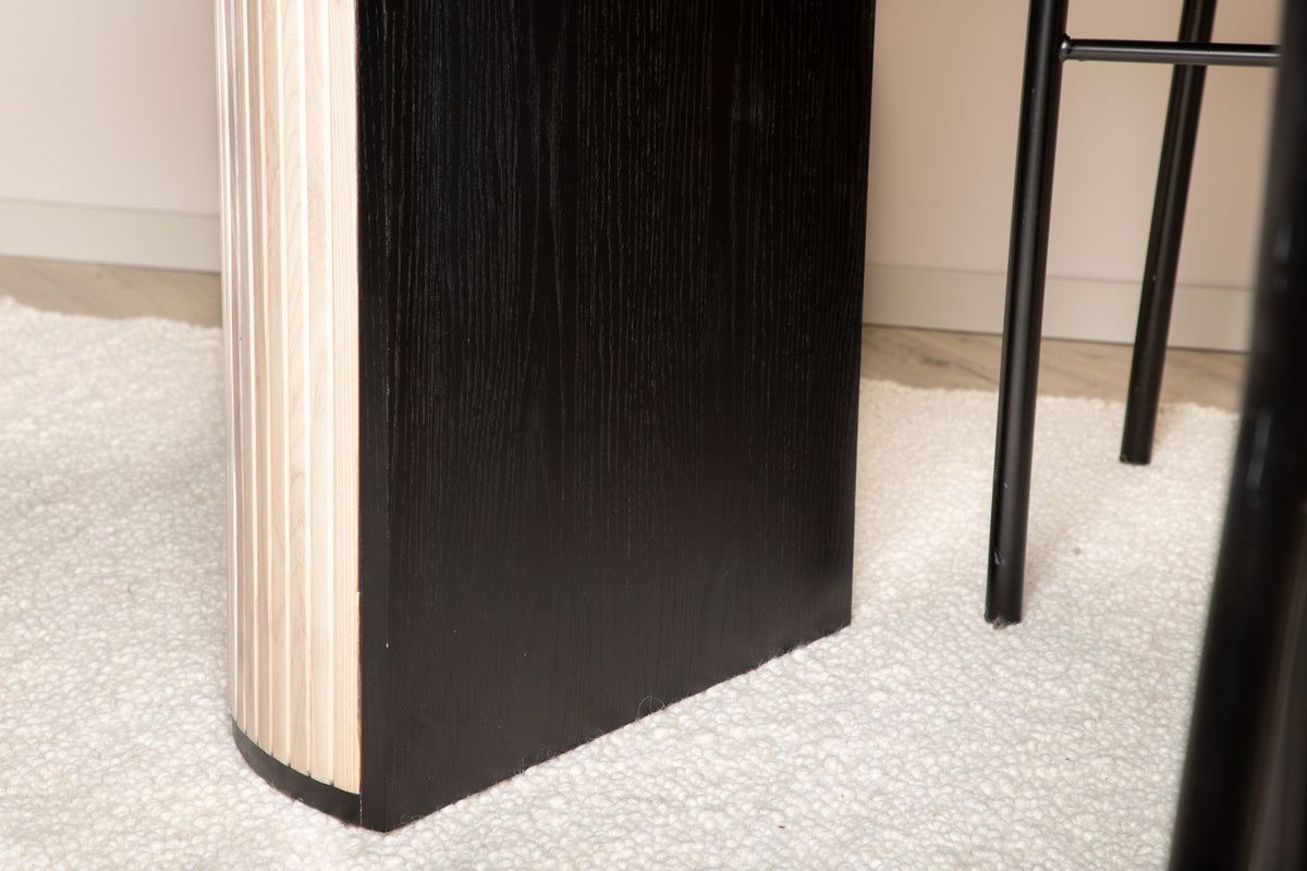 Bianca Ovaler Esstisch 200 x 90 Weiß