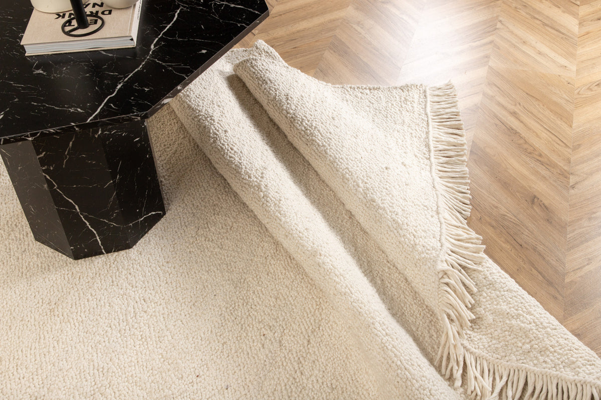 Betina Rechteckiger Teppich 300 x 200 Weiß