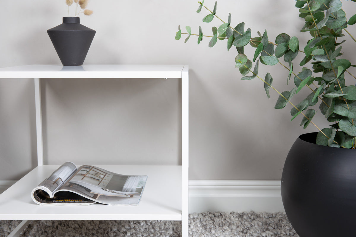 Staal Beistelltisch Nachttisch 50 x 50 Weiß