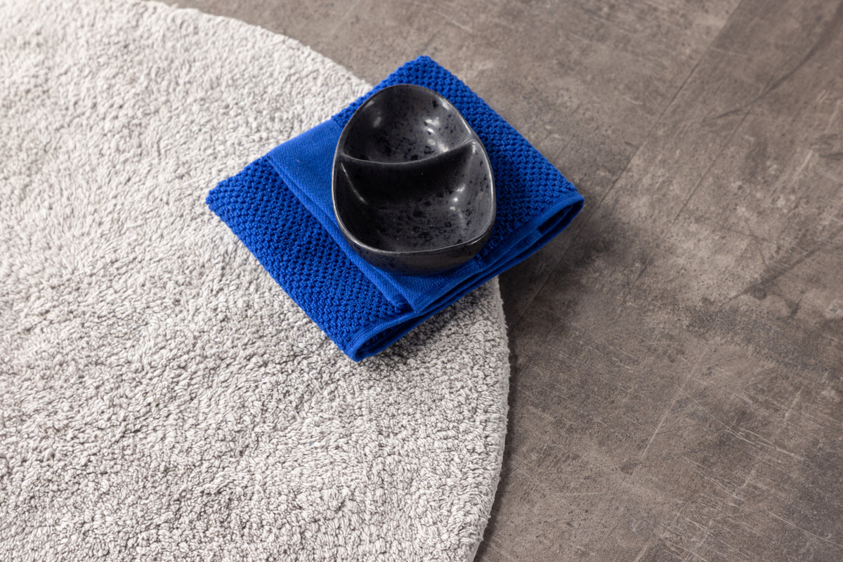 Valle Runder Teppich 60 cm Hellgrau