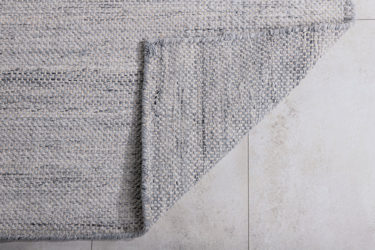 Devi Rechteckiger Teppich 302 x 201 Silber