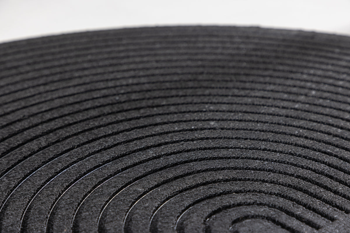 Teodor Rechteckiger Teppich 90 x 60 Schwarz