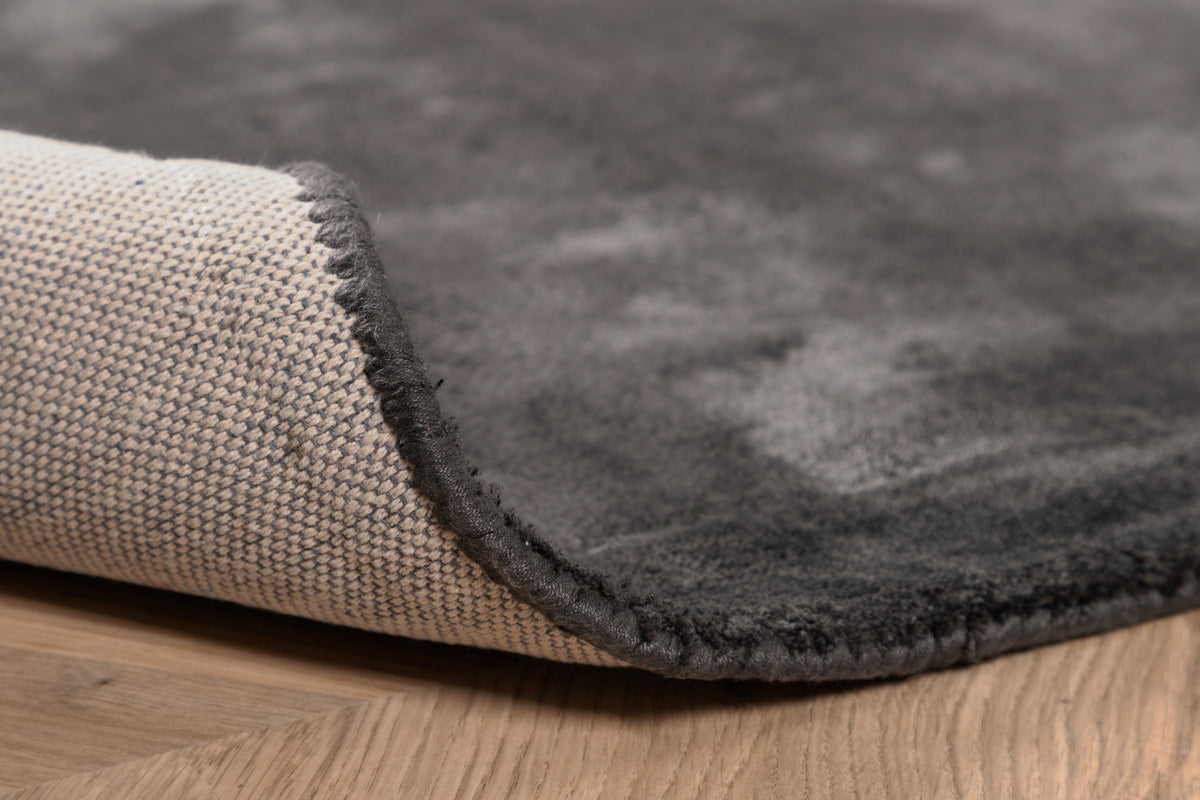 Indra Rechteckiger Teppich 240 x 170 Dunkelgrau