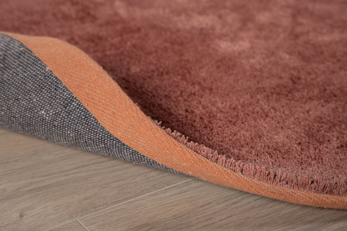 Undra Runder Teppich 200 cm Rosa