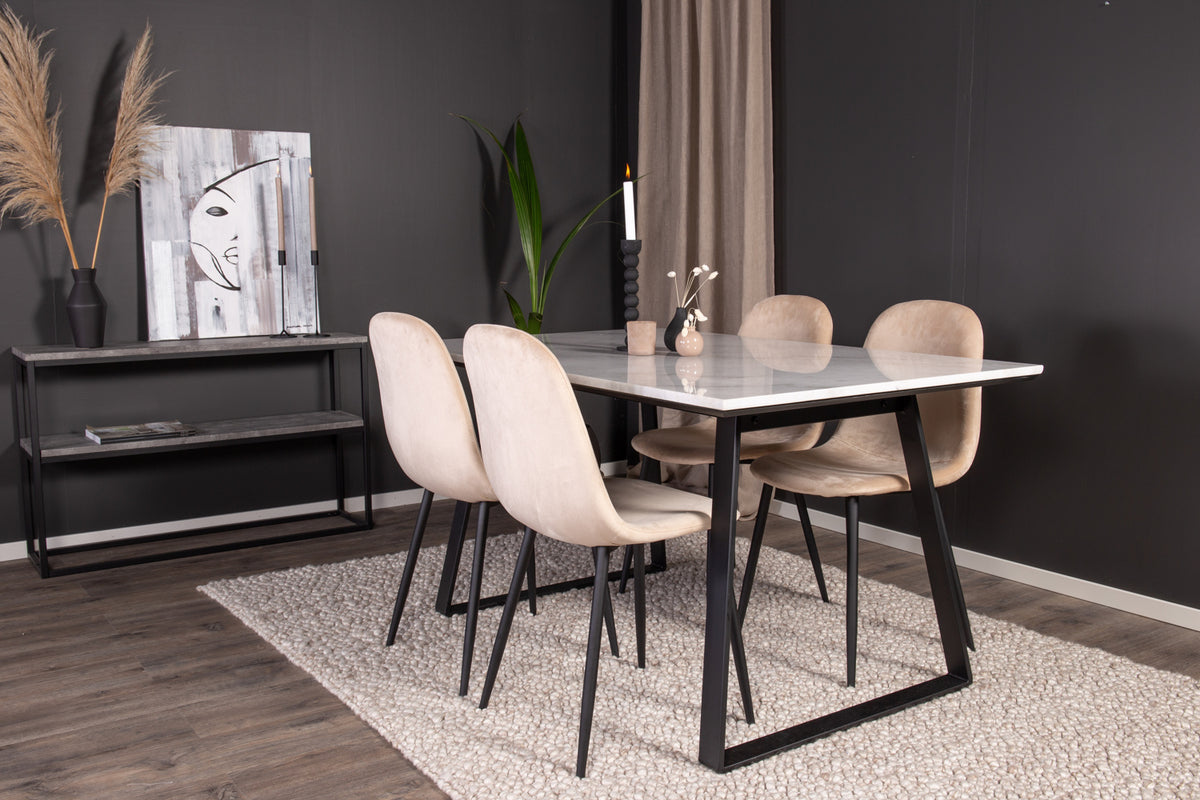 Rise Beistelltisch 110 x 30 Schwarz