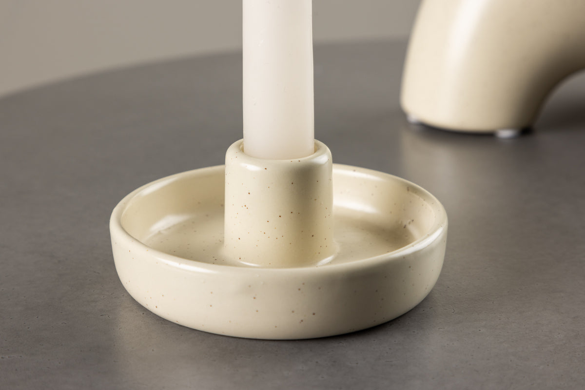 Otis Kerzenständer 11 cm Beige