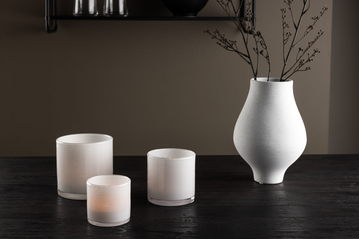 Glora Laterne 8 cm Weiß