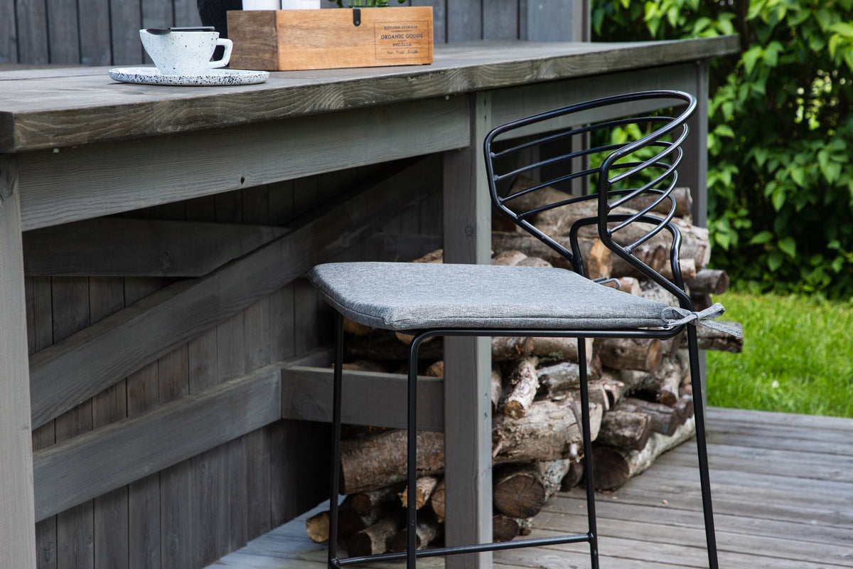 Milano Barstuhl 4er-Pack Schwarz