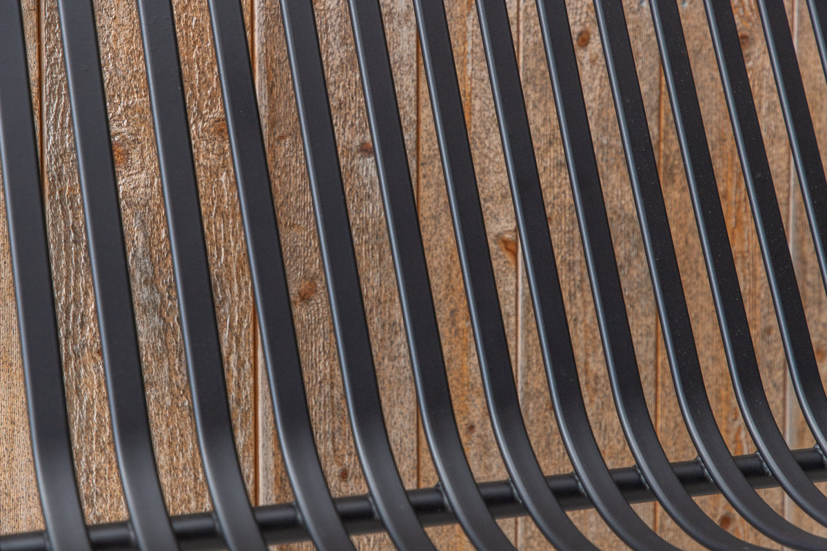 Peking Gartenbank 64 x 85 x 130 Schwarz