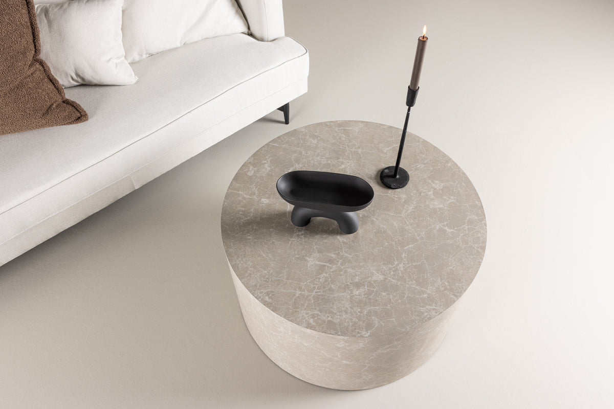 York Couchtisch 80 cm Beige Rund