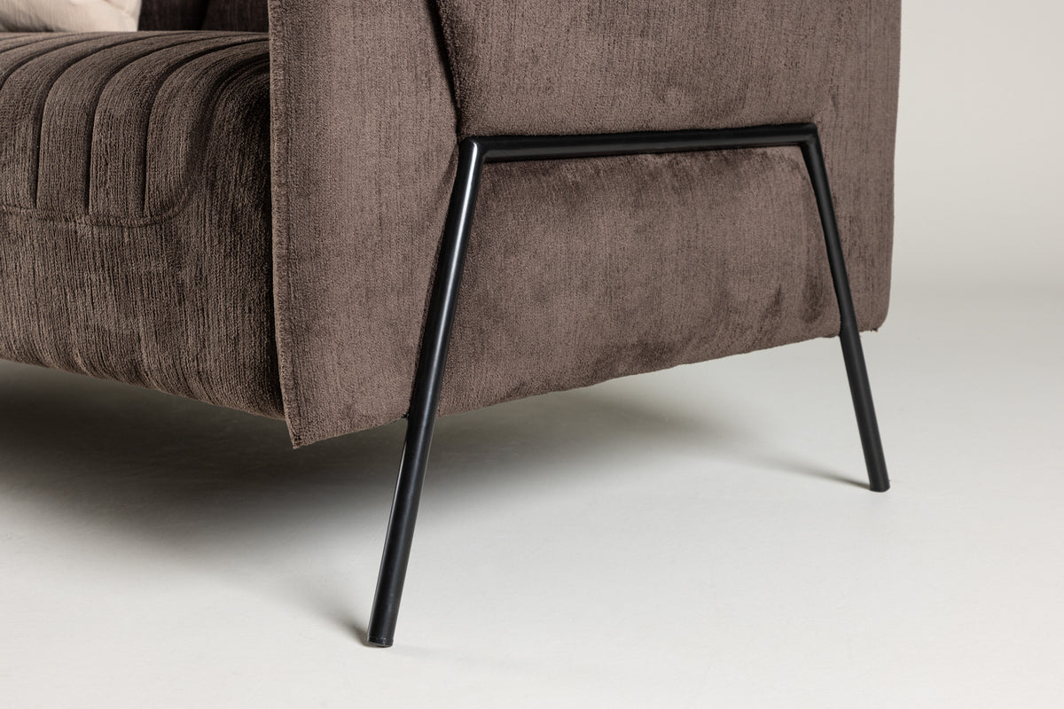 Indigo 2-Sitzer-Sofa Braun