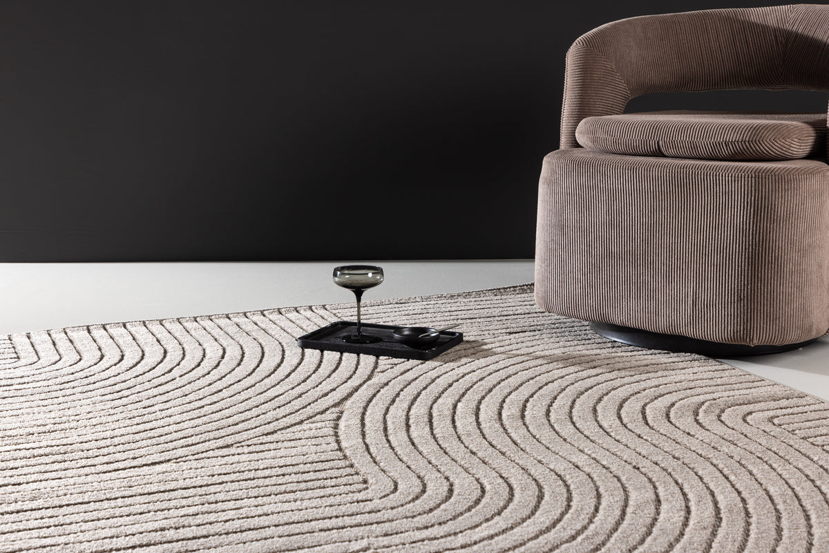 Vince Rechteckiger Teppich 230 x 160 Braun