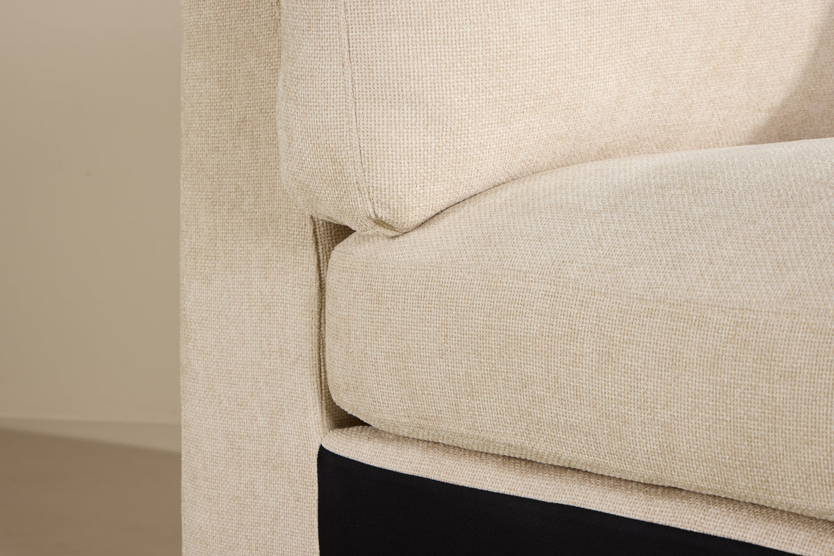 Ecksofa Salerno Beige Eckelement Modulsofa