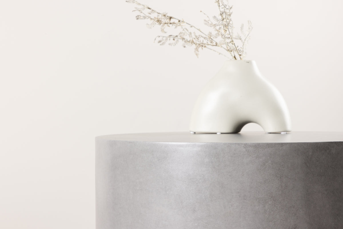 Lissabon Beistelltisch 60 cm Grau