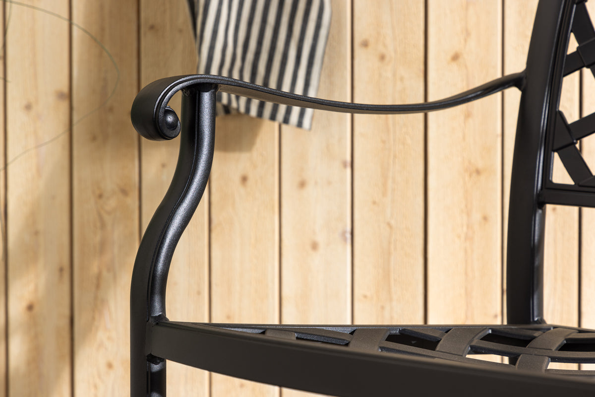 Òbidos Caféstuhl 4er-Pack Schwarz