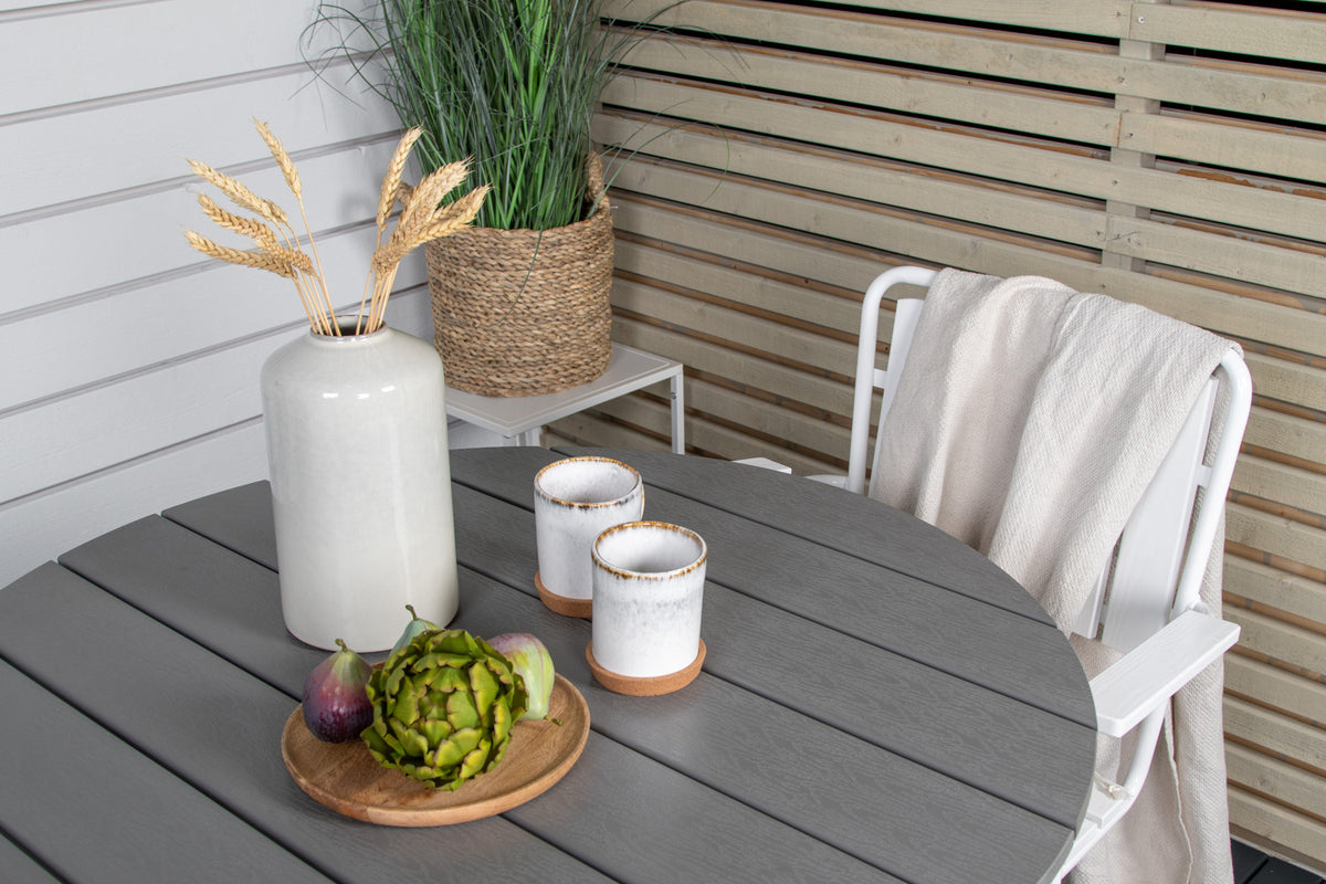 Parma Cafétisch 90 cm Grau