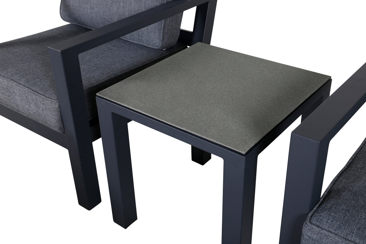 Barcelona Lounge-Set Schwarz