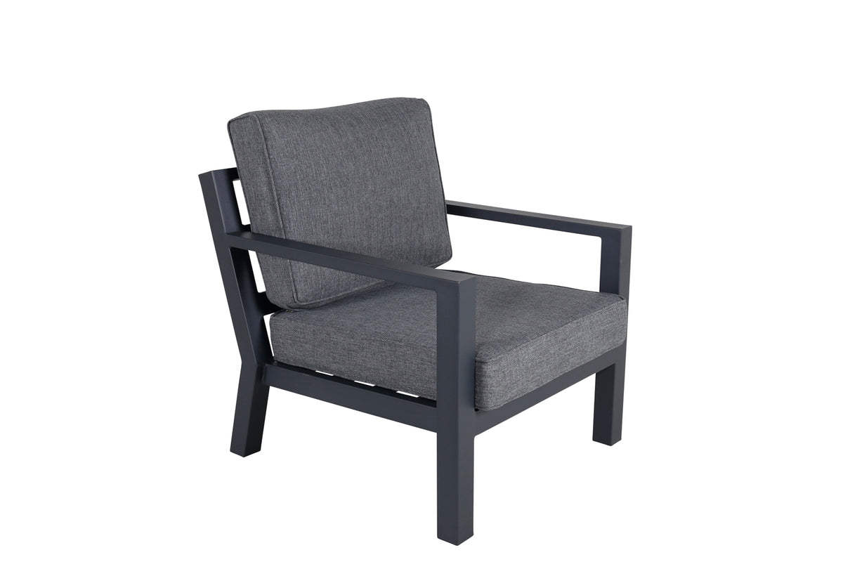 Barcelona Lounge-Set Schwarz