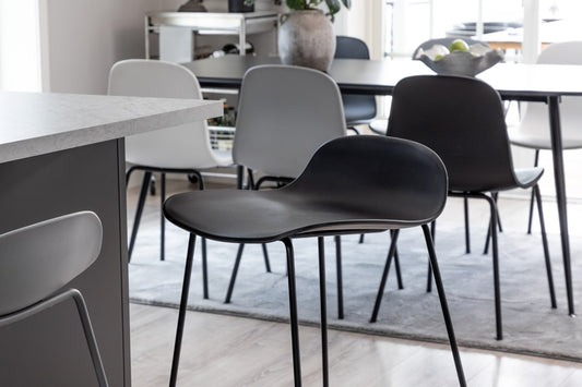 Wave Barstuhl 2er-Pack Schwarz