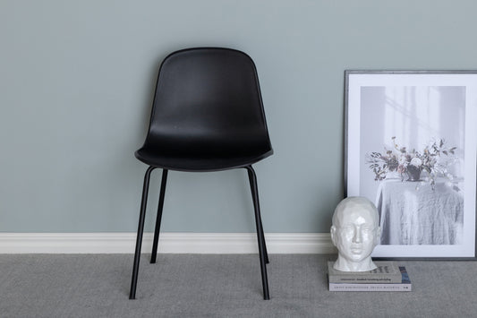 Arctic Esszimmerstuhl 2er-Pack Schwarz