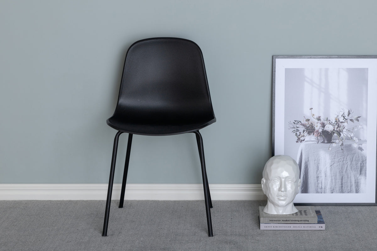 Arctic Esszimmerstuhl 2er-Pack Schwarz