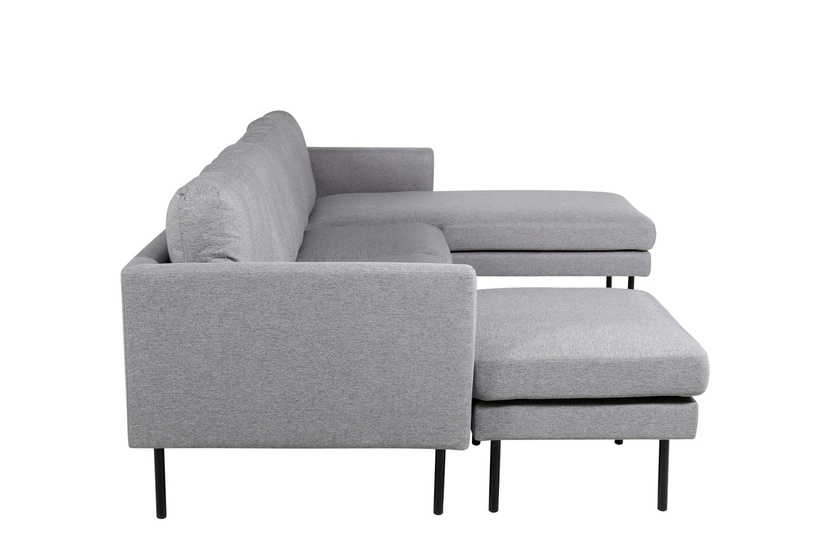 Zoom Chaise Sofa Grau