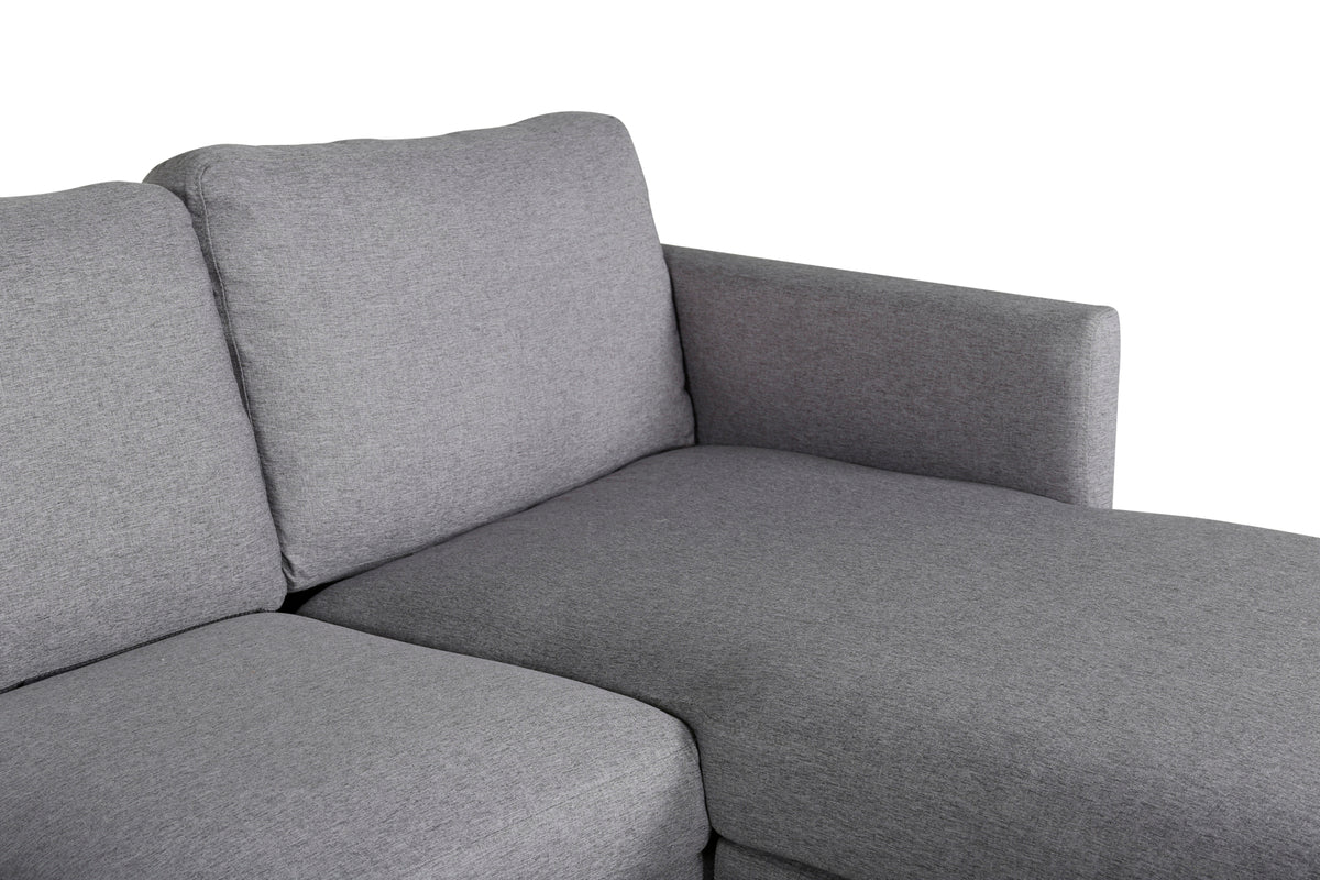 Zoom Chaise Sofa Grau
