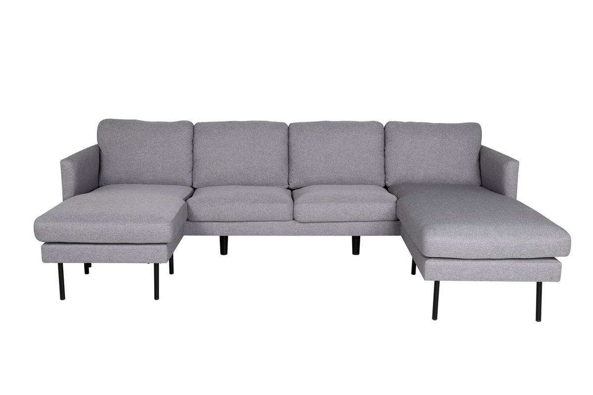 Zoom Chaise Sofa Grau