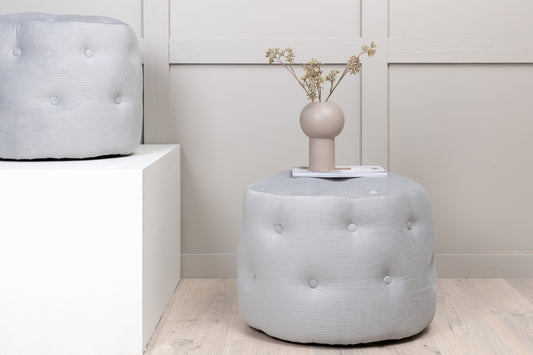 Benjamin Pouf Hocker 55 x 55 Grau