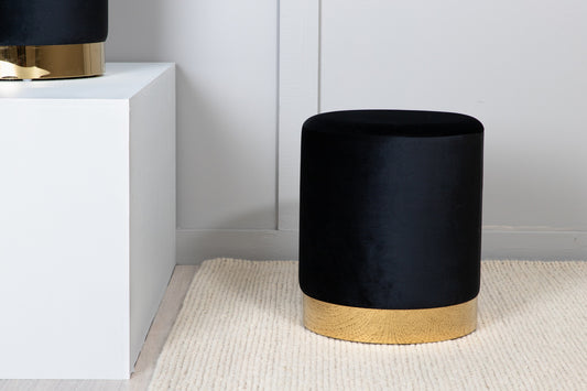 Benji Pouf Hocker 35 x 35 Schwarz