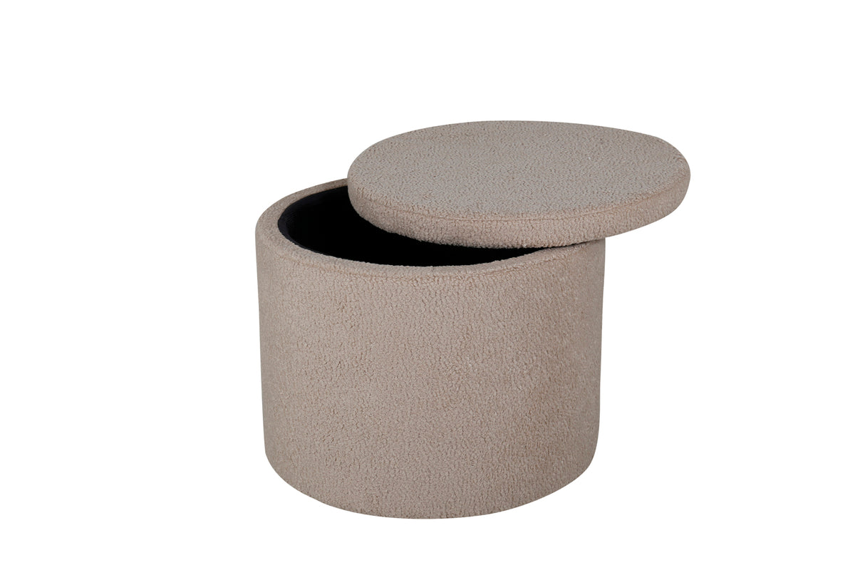 Dunken Pouf Hocker 51 x 51 Beige