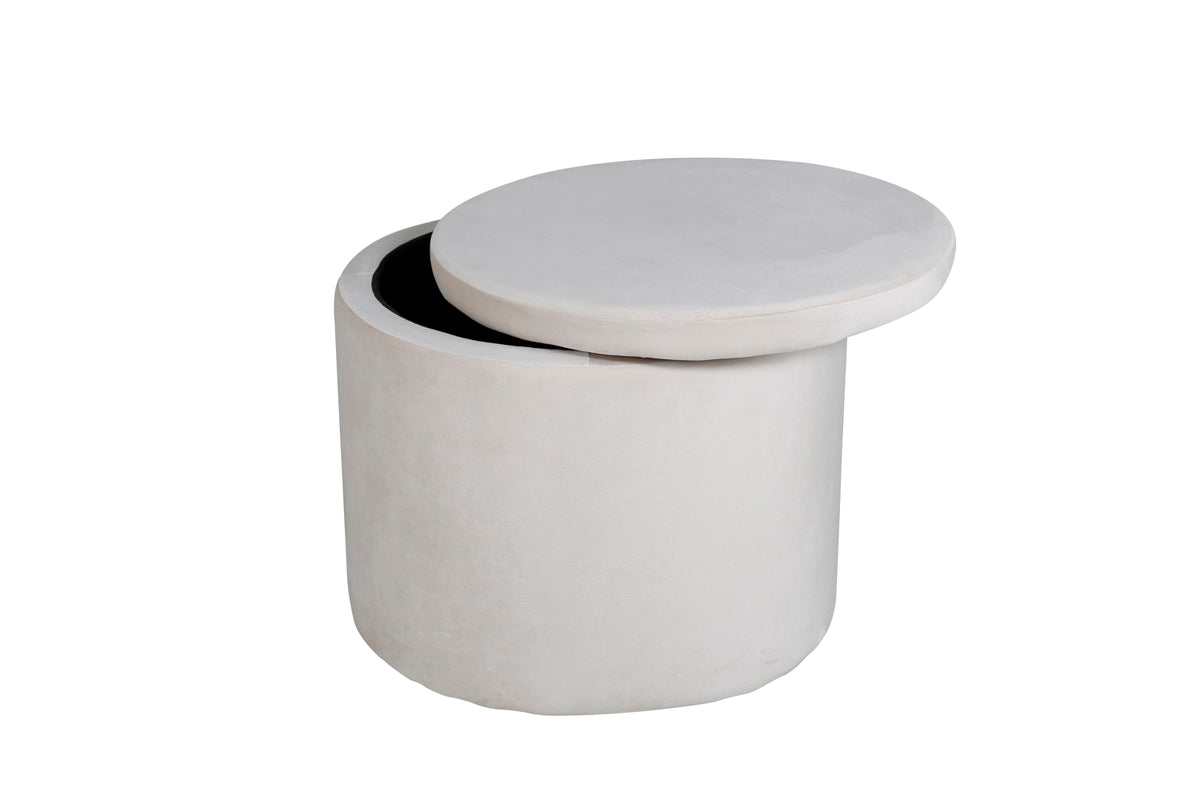 Dunken Pouf Hocker 51 x 51 Beige