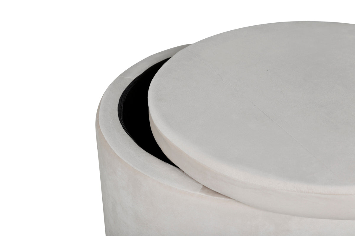 Dunken Pouf Hocker 51 x 51 Beige