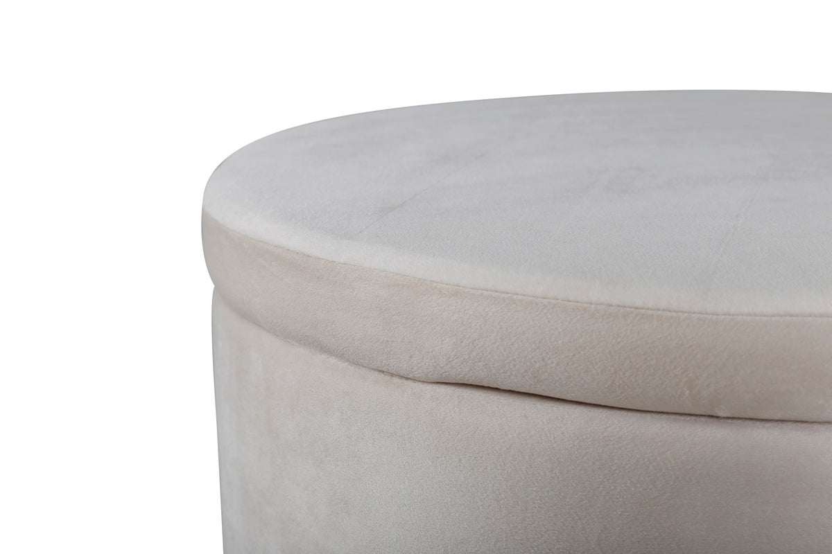 Dunken Pouf Hocker 51 x 51 Beige