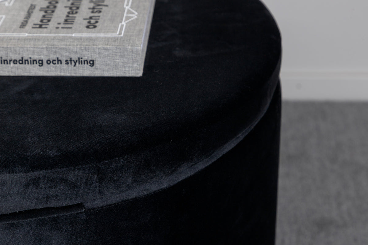 Dunken Pouf Hocker 51 x 51 Schwarz