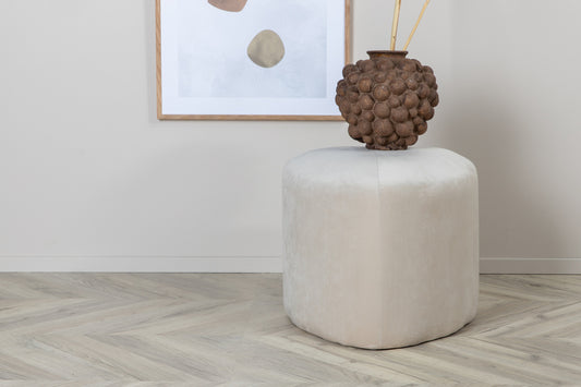 Peg Pouf Hocker 46 x 46 Weiß