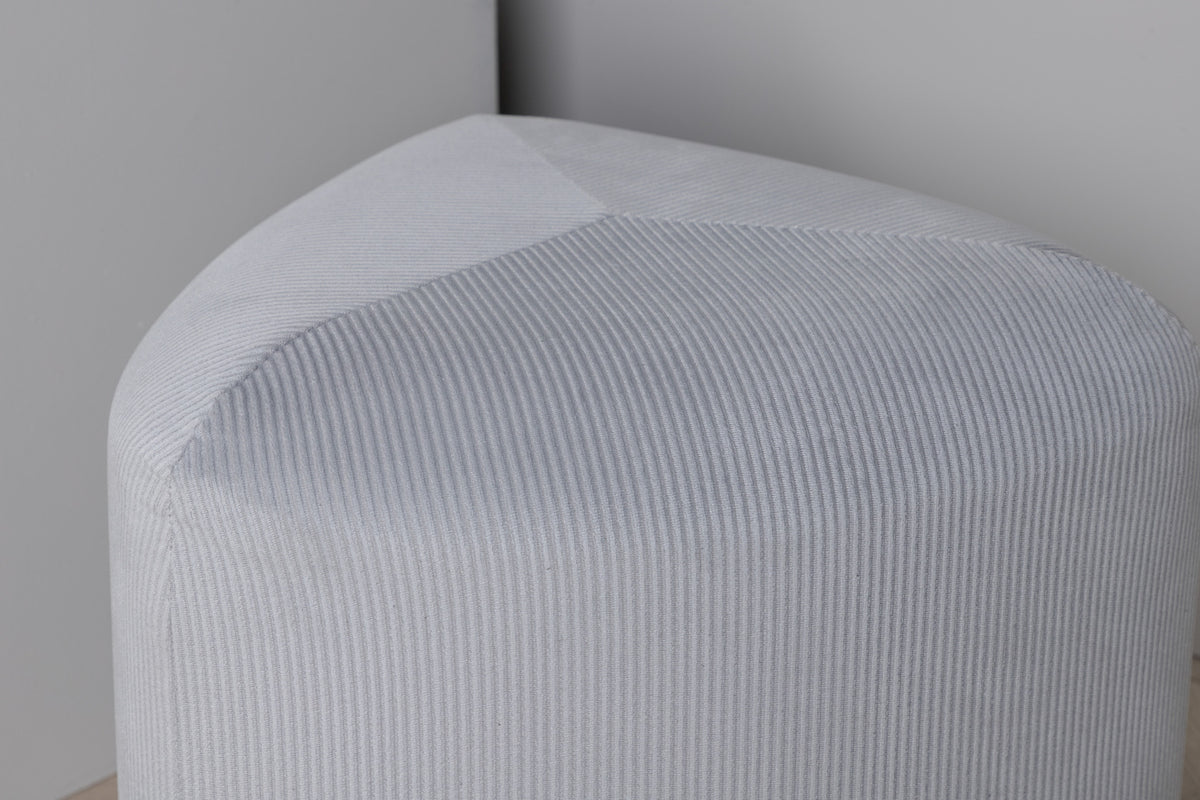 Peg Pouf Hocker 46 x 46 Grau