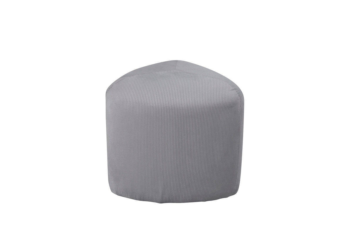 Peg Pouf Hocker 46 x 46 Grau