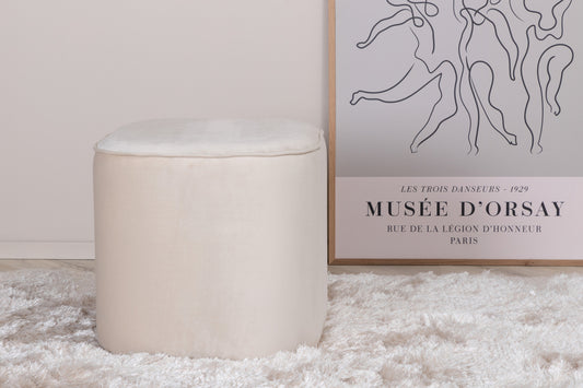 Piff Pouf Hocker 44 x 44 Weiß