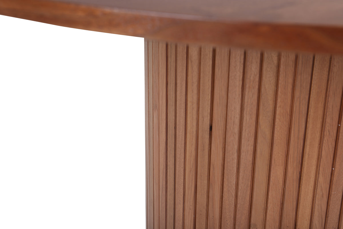 Bianca Runder Esstisch 110 cm Walnuss