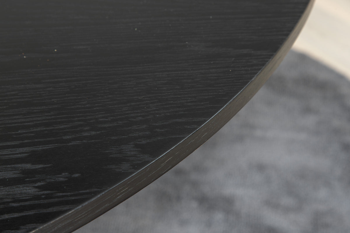 Bianca Runder Esstisch 110 cm Schwarz