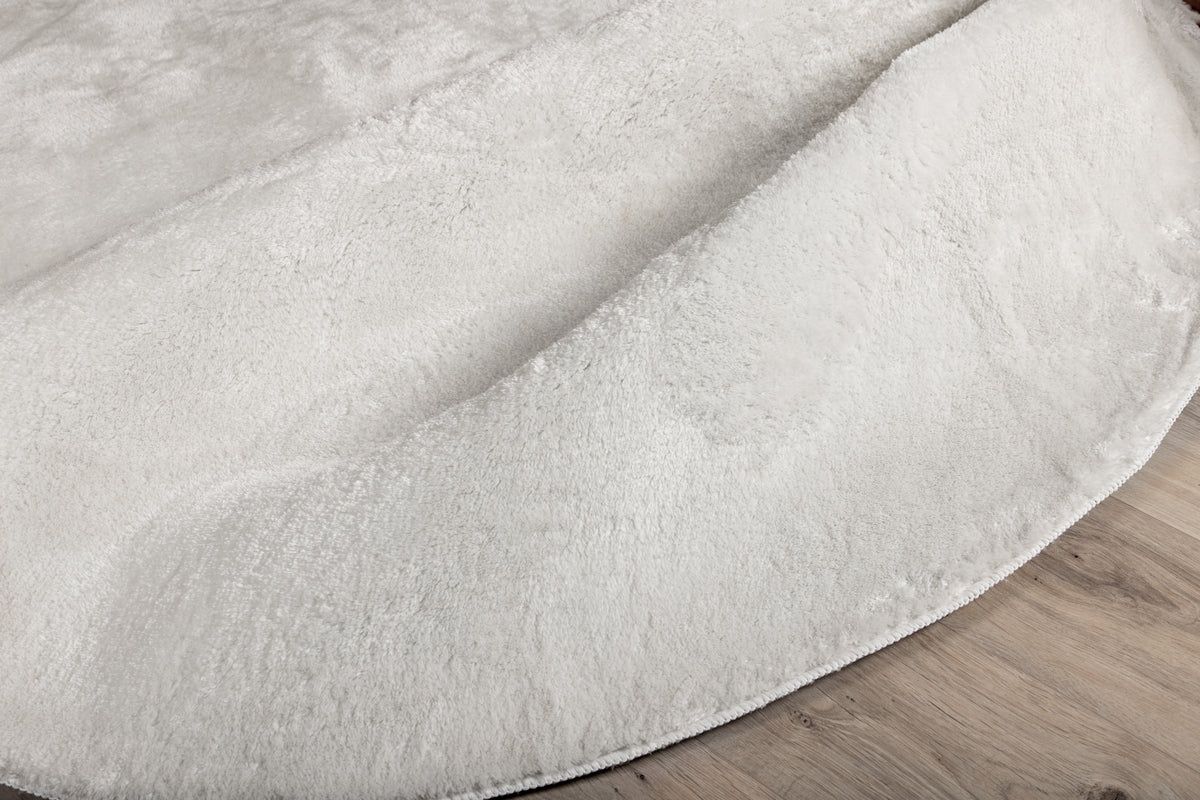 Blanca Runder Teppich 200 cm Weiß