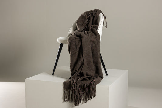 Tilly Überwurf 170 x 130 Dunkelgrau