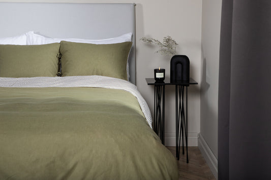 Jenna Bettgarnitur 220 x 240 Moosgrün