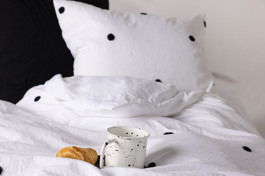 Loke Bettgarnitur 50x60 + 150x200 Weiß