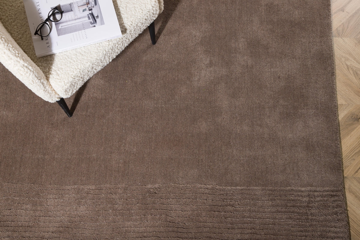 Matteo Rechteckiger Teppich 350 x 250 Braun