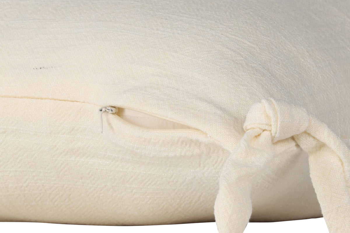 Nora Kissenbezug 40 x 40 Weiß